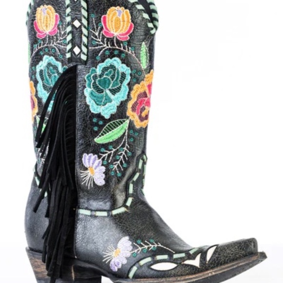 ‼️SOLD‼️DOUBLE D RANCH LILLIE WEST COWGIRL  BOOT SIZE 9.5 - Picture 4 of 6